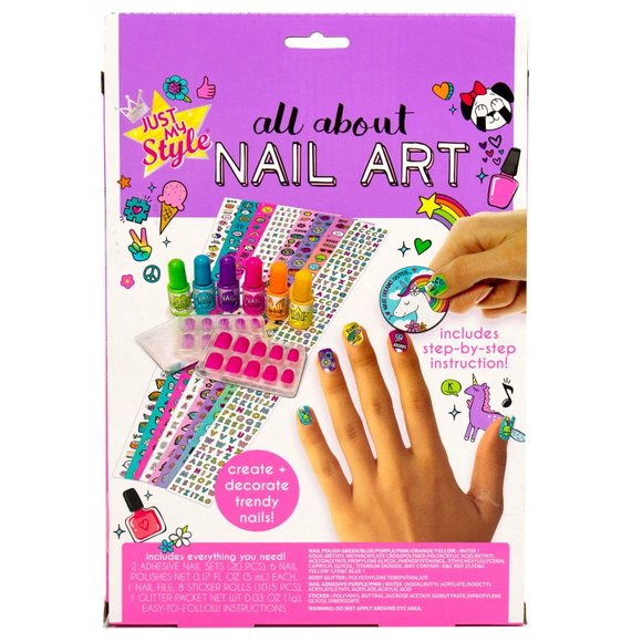 SOLD - NEW In Box Just My Style All About Nail Art D.I.Y. Custom Nail Art - Picture 4 of 6